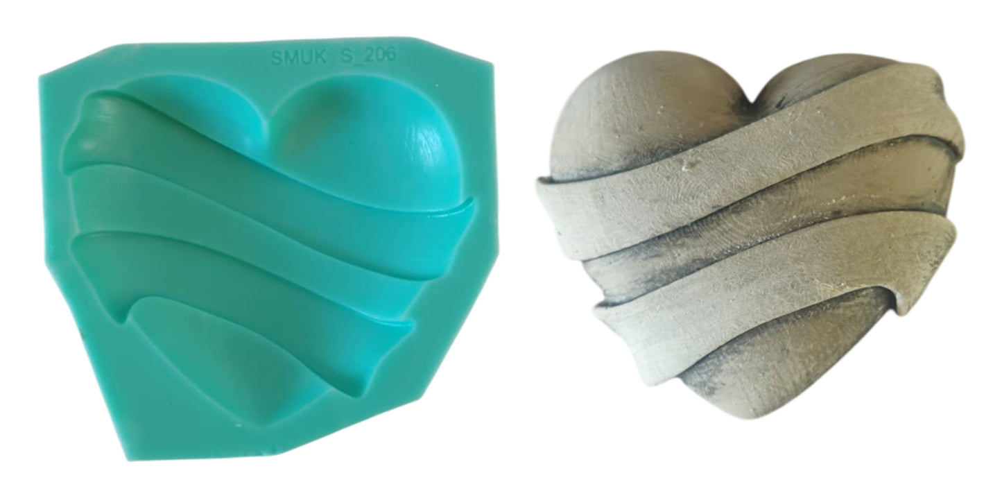 Heart Mould - ( S_206 ) 9cm x 8.5cm