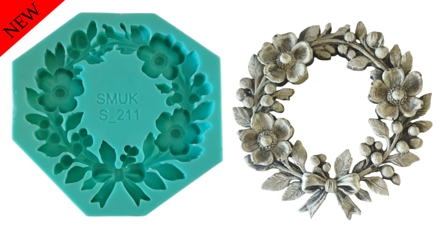 Wreath Mould - ( S_211 ) 11cm x 11cm