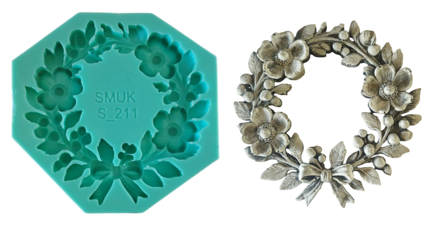 Wreath Mould - ( S_211 ) 11cm x 11cm