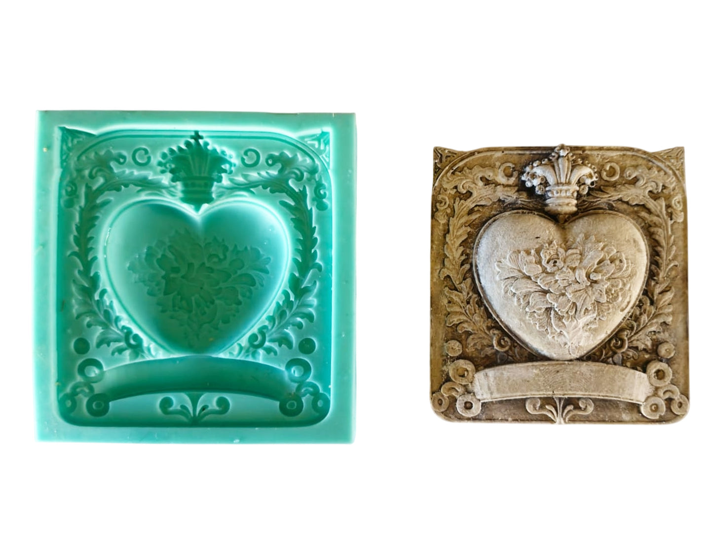 Heart art block - ( S_241 ) 10cm x 10cm