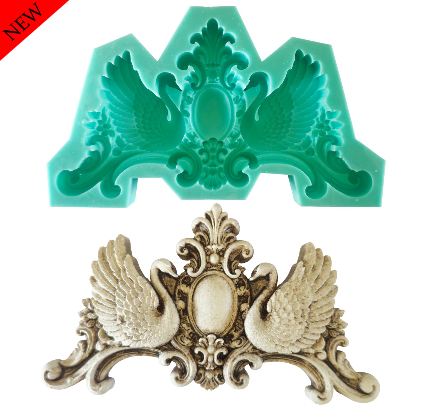 Swan Mould - ( S_257 ) 11cm x 18cm x 2.2cm