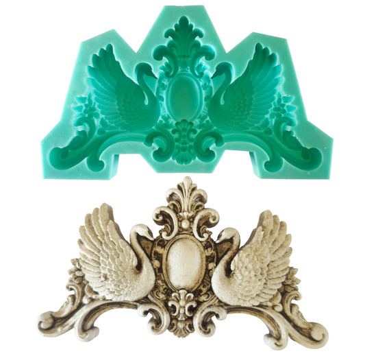 Swan Mould - ( S_257 ) 11cm x 18cm x 2.2cm