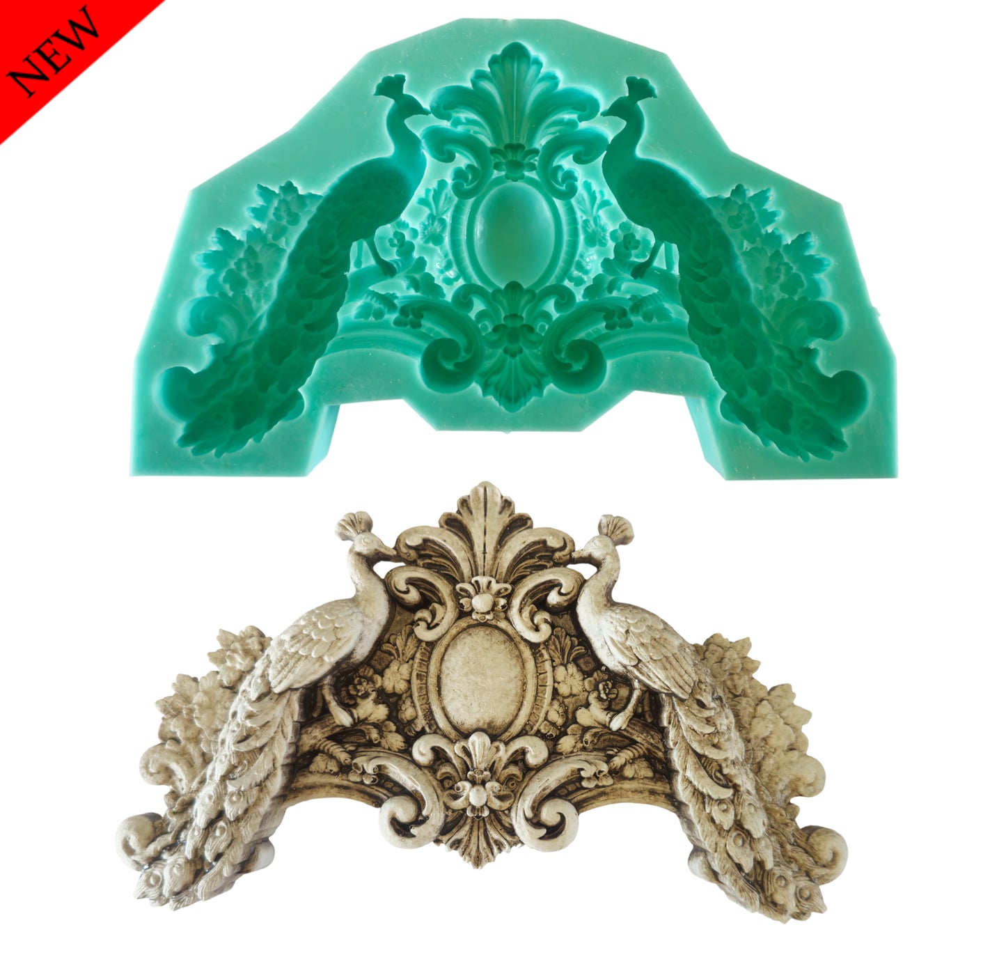 Peacock Mould - ( S_261 ) 11cm x 18cm x 2.5cm