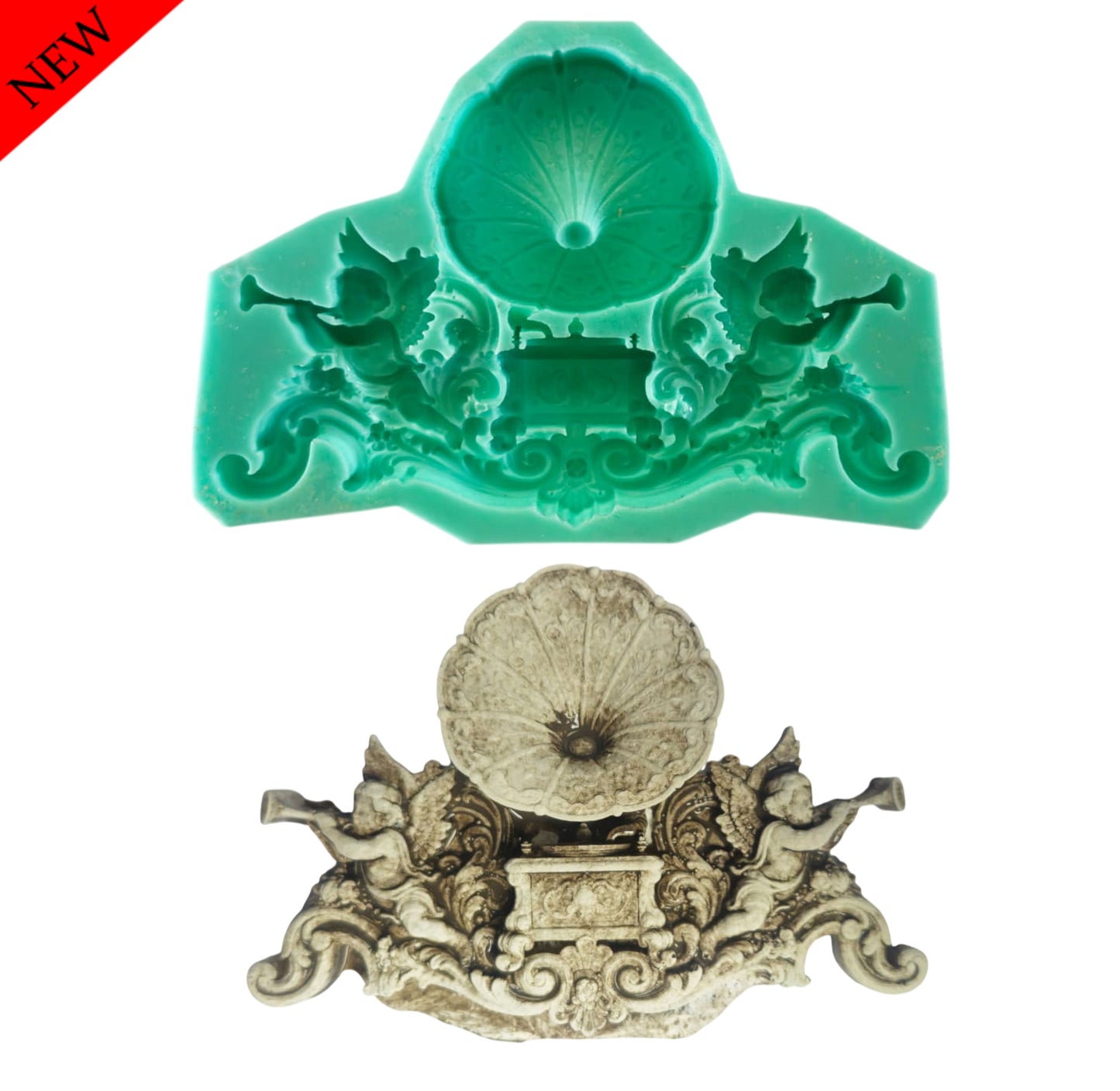 Gramophone Mould - ( S_264 ) 14cm x 10cm x 1.5cm