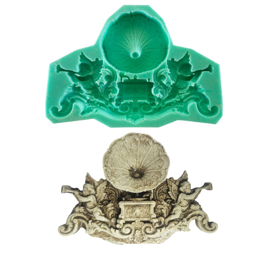 Gramophone Mould - ( S_264 ) 14cm x 10cm x 1.5cm