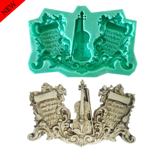 Violin Mould - ( S_265 ) 10cm x 15cm x 1.5cm