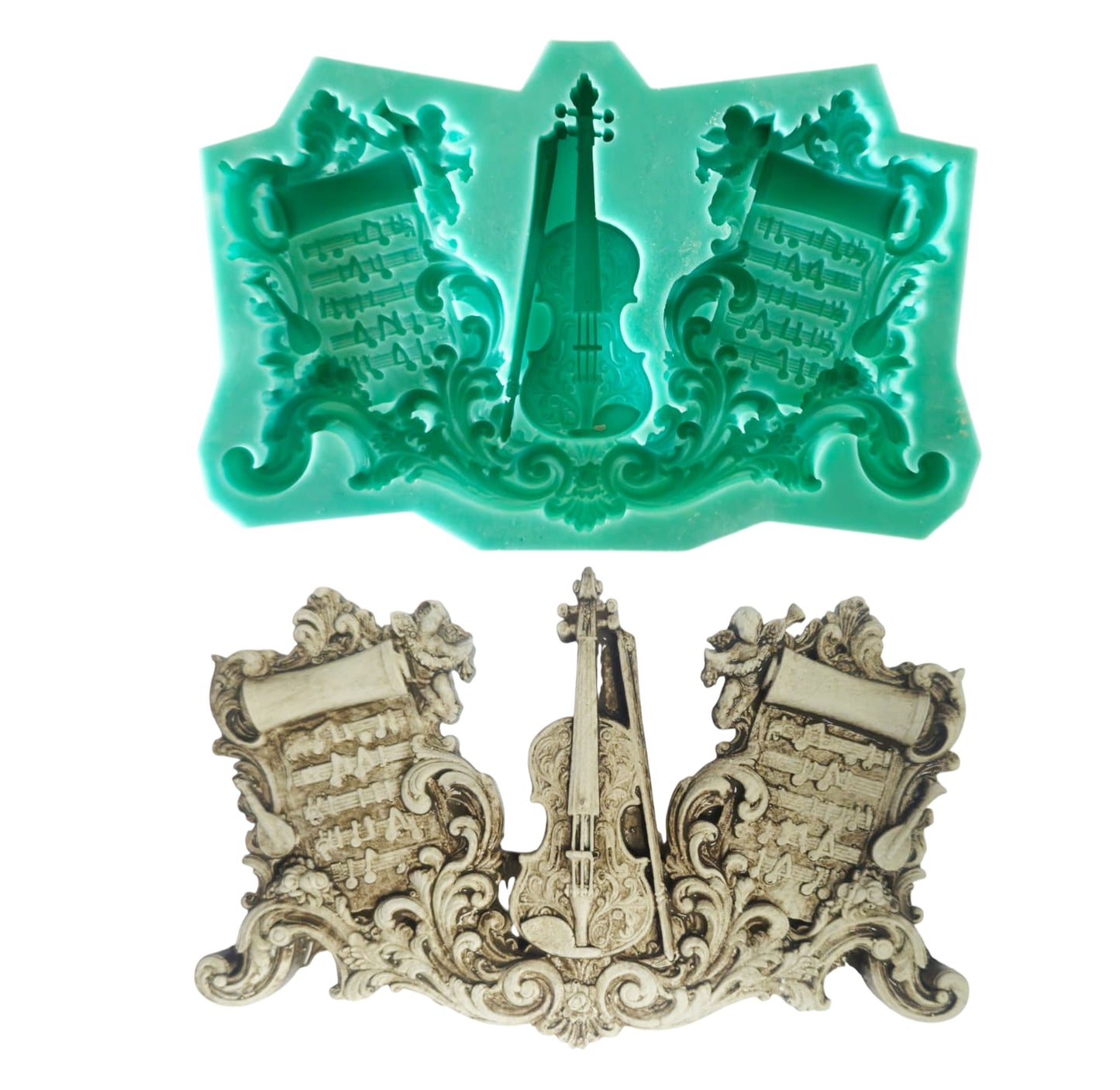 Violin Mould - ( S_265 ) 10cm x 15cm x 1.5cm