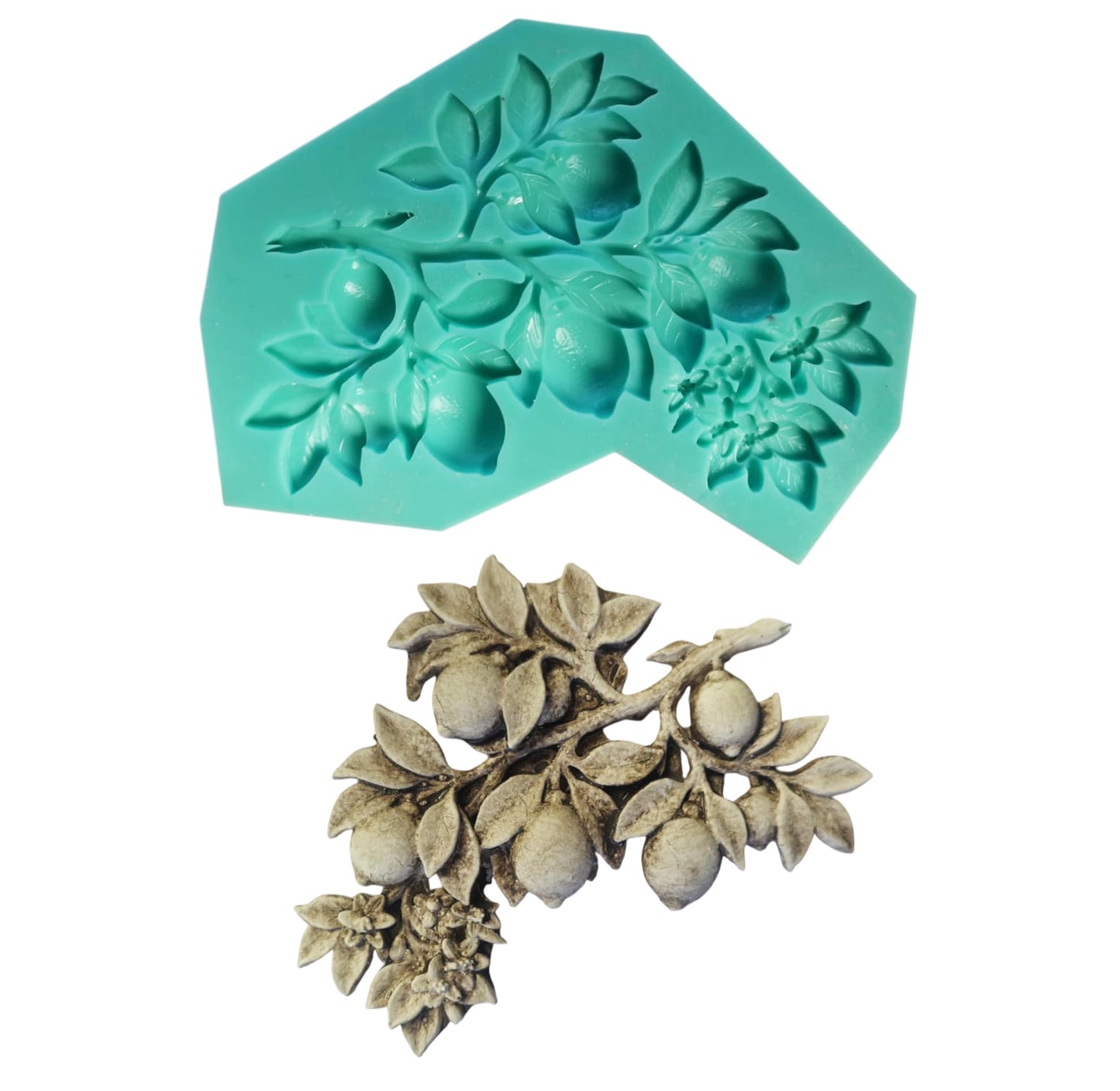 Lemon Branch Mould - ( S_271 ) 15cm x 12cm x 1.5cm