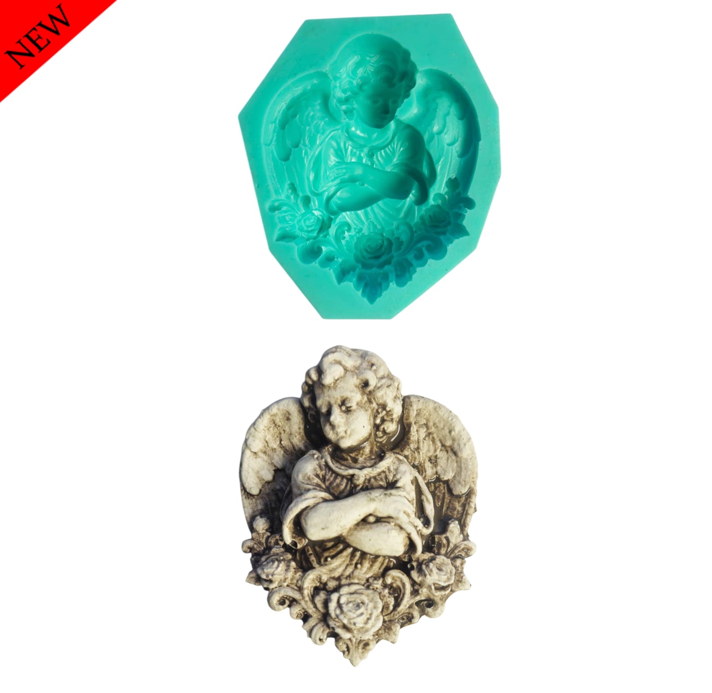 Angel Mould - ( S_273 ) 8cm x 8cm x 2.5cm
