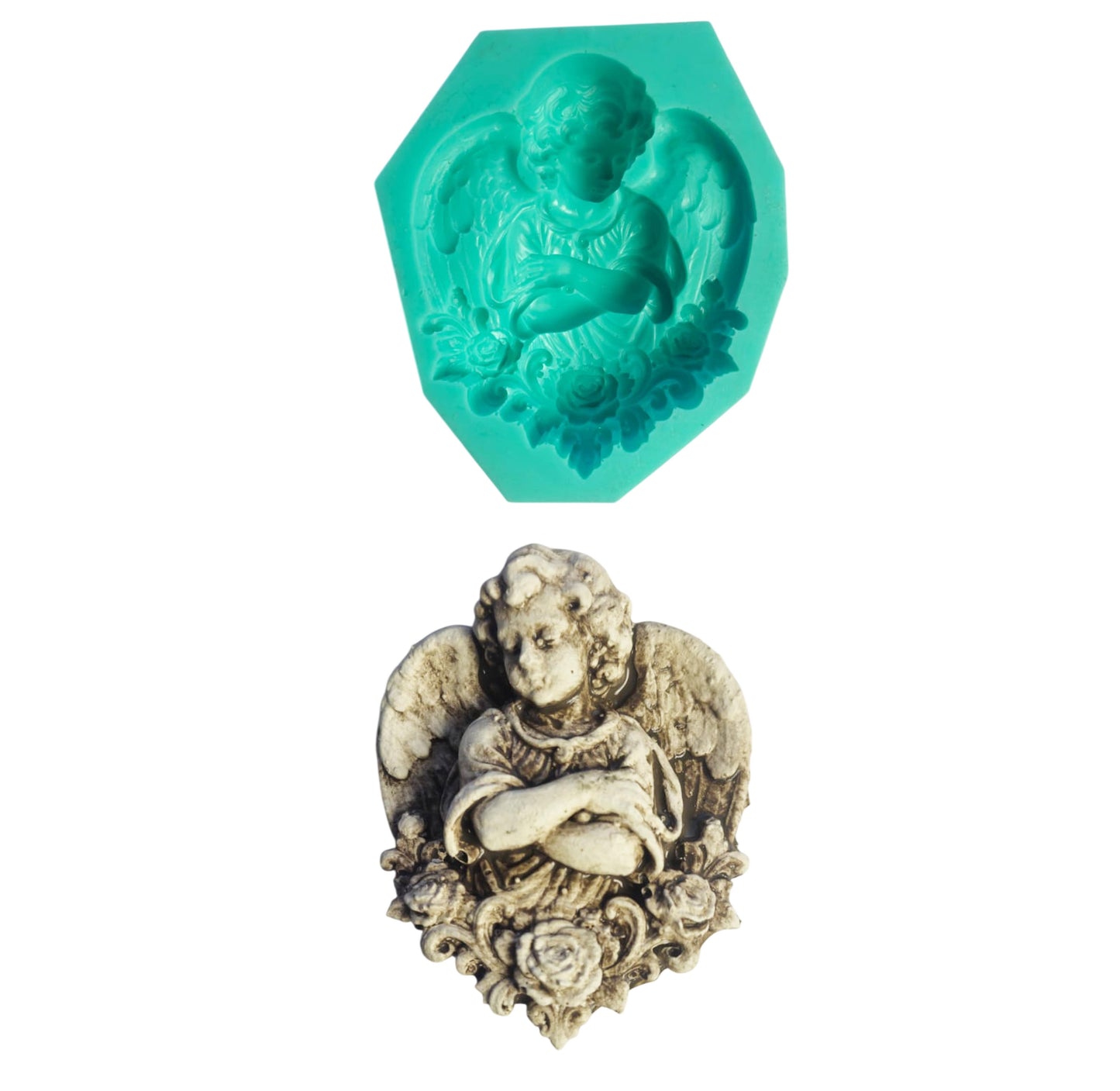 Angel Mould - ( S_273 ) 8cm x 8cm x 2.5cm