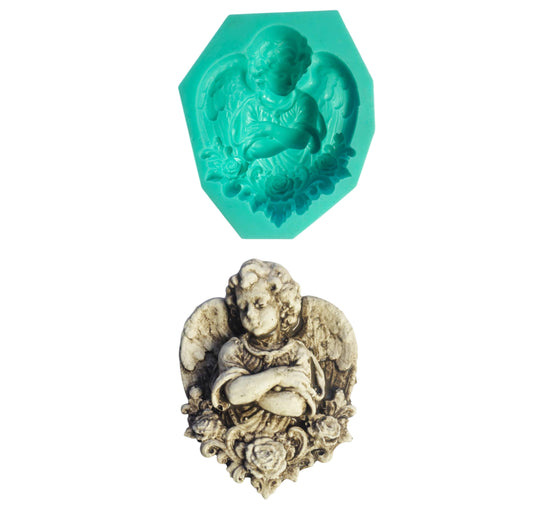 Angel Mould - ( S_273 ) 8cm x 8cm x 2.5cm