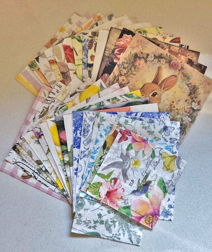 Servet Bondel - 30 verskillende servette per bondel ( verrassingspakkie )