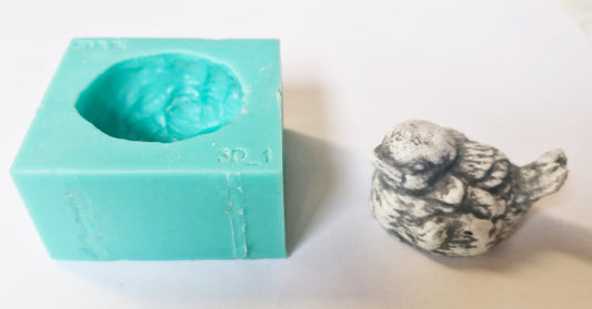 3D Bird - ( 3D_1 ) Bird size 5cm x 3cm high ( USE RESIN ONLY! )