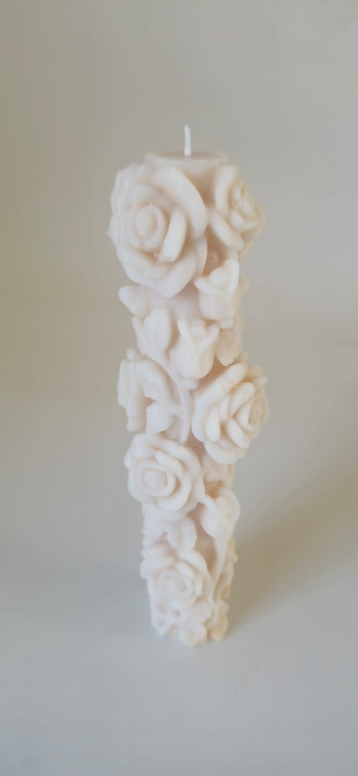 Candle 9 Peach 19cm