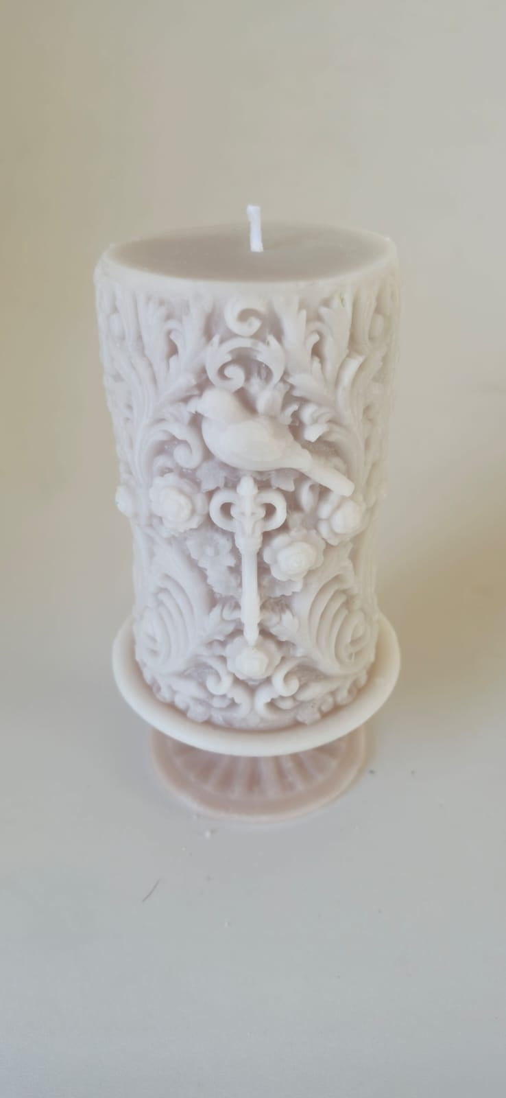Candle 4 - Light pink 17cm