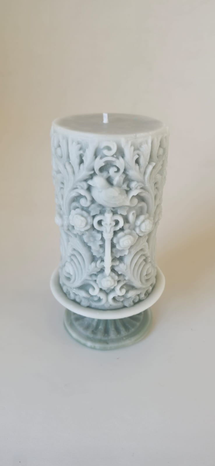 Candle 4 - Green shadow 17cm