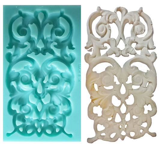 Border Silicone Mould - (B_06) 18cm x 10cm x 2cm