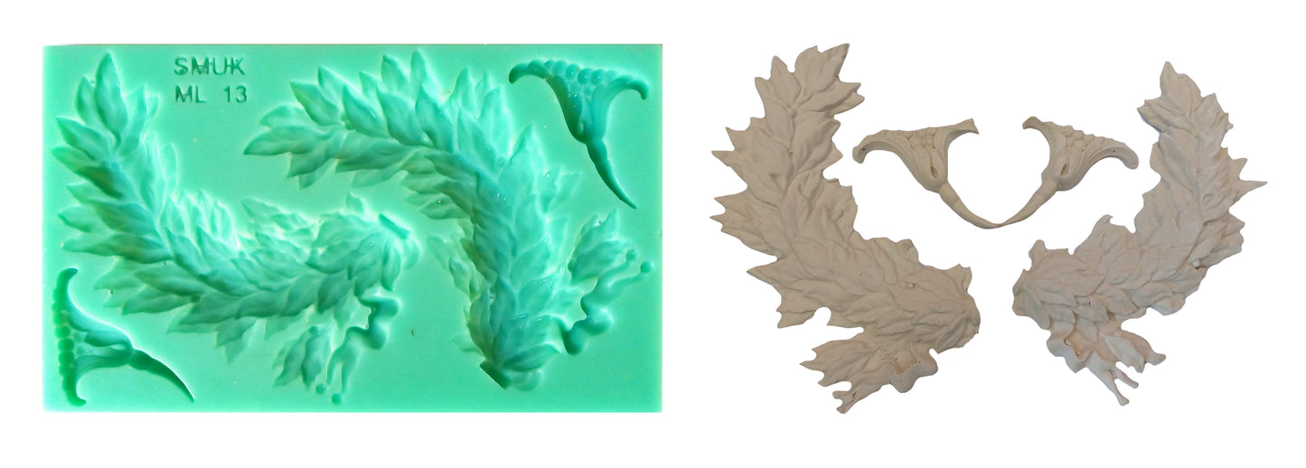 Multiple Large Silicone Mould - ( ML_13 ) 17cm x 7.7cm x 1.2cm