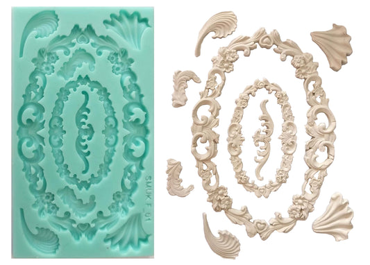 Frame Silicone Mould (F_01) 17cm x 10cm x 1cm