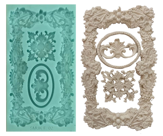 Frame Silicone Mould (F_02) 17cm x 10cm x 1cm