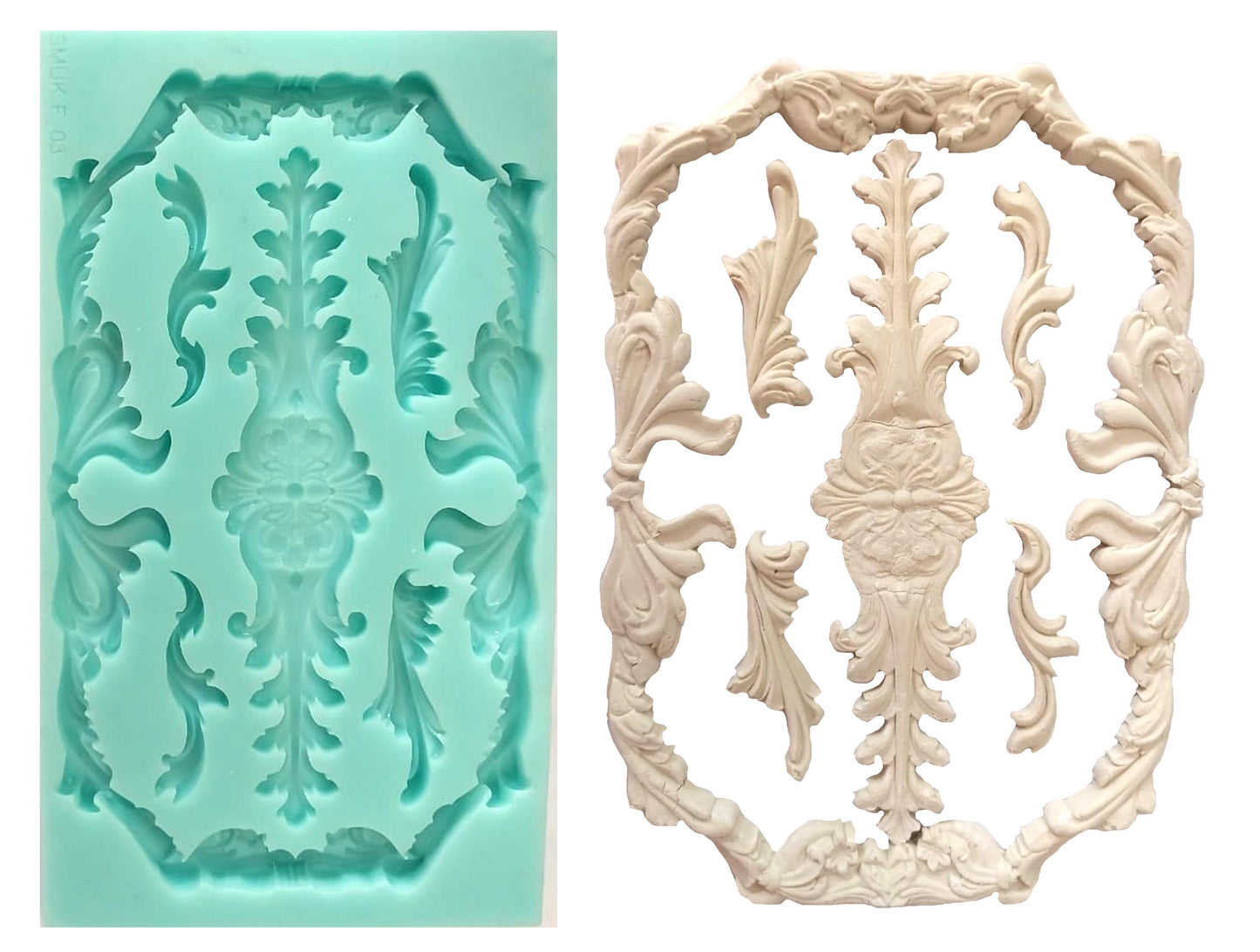 Frame Silicone Mould (F_03) 17cm x 10cm x 1cm