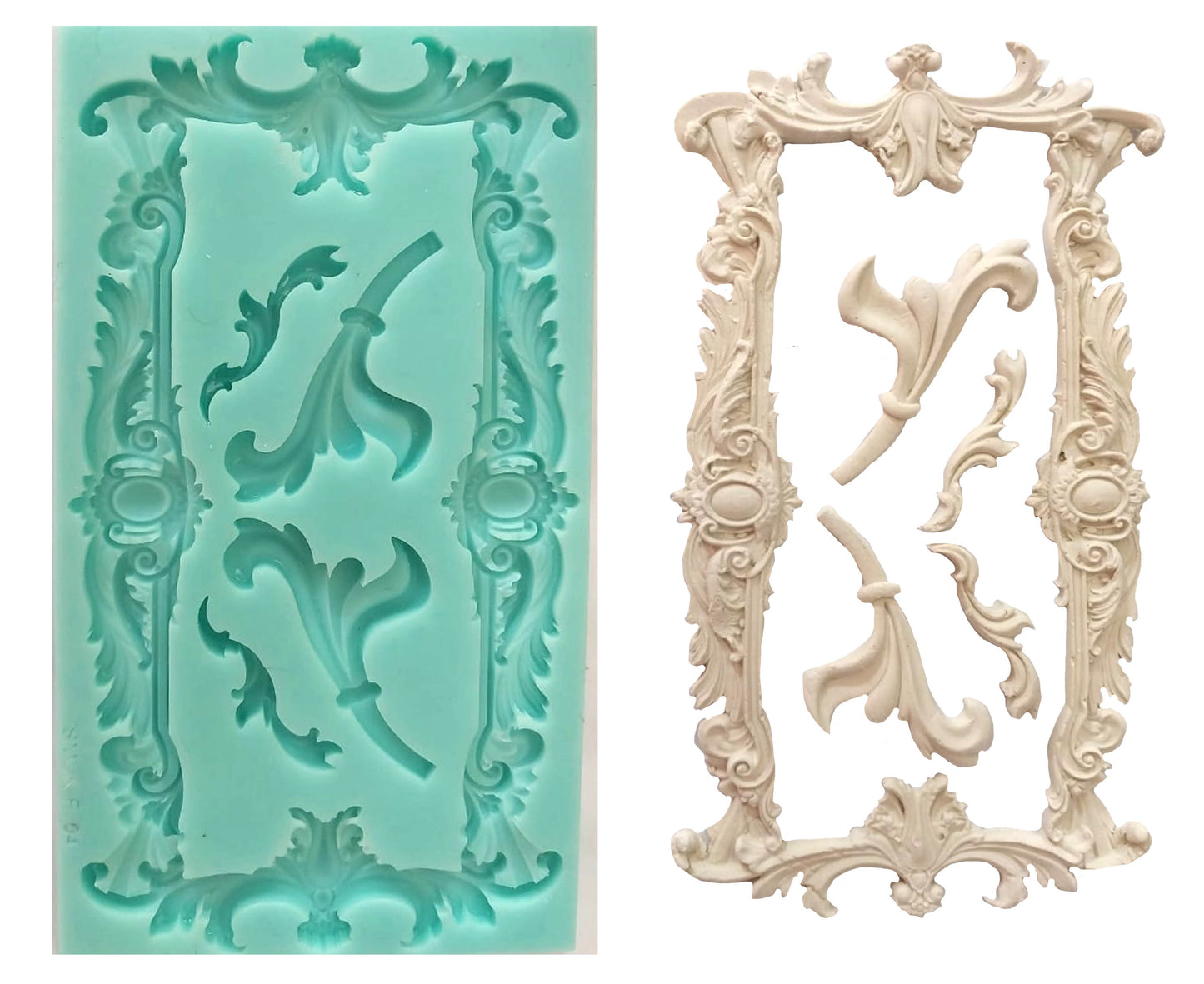 Frame Silicone Mould (F_04) 17cm x 10cm x 1cm