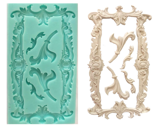 Frame Silicone Mould (F_04) 17cm x 10cm x 1cm