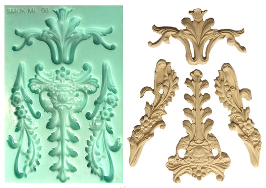 Multiple Large Silicone Mould (ML_08) 15cm x 10cm x 1cm