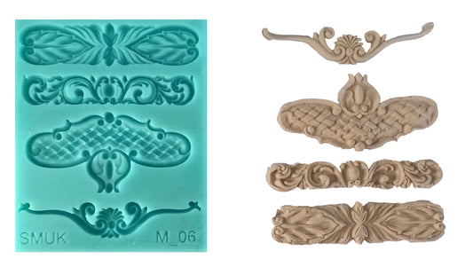 Multiple Silicone Mould - (M_06) 11.2cm x 10cm x 1cm