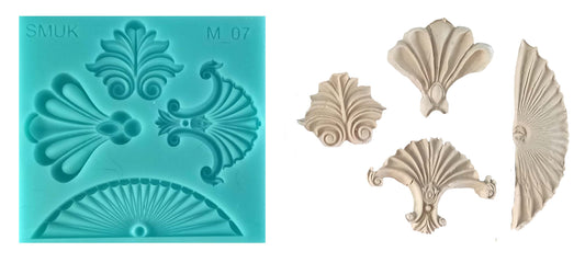 Multiple Silicone Mould - (M_07) 11.2cm x 10cm x 1cm