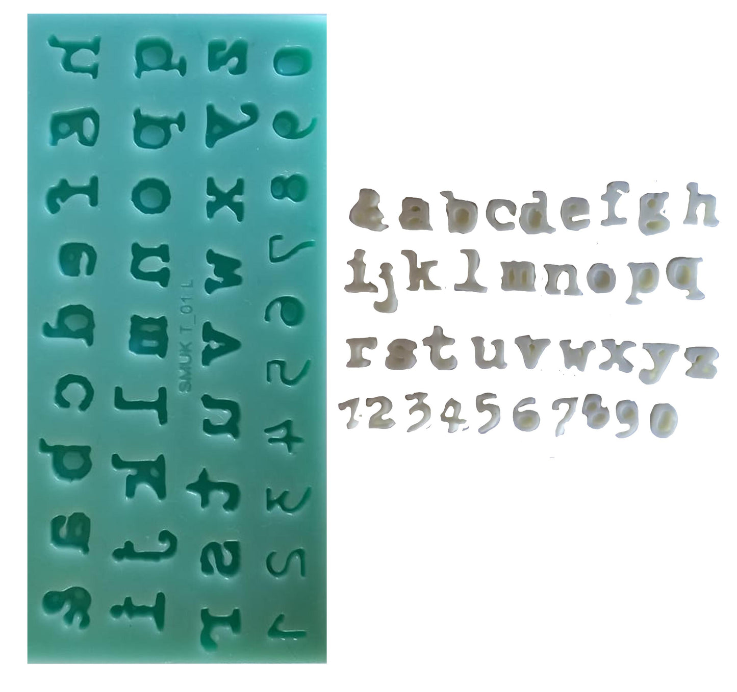 Text Silicone Mould - (T_01 L) 17cm x 8cm x 1cm