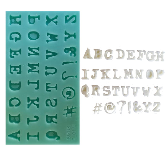 Text Silicone Mould - (T_01 U) 17cm x 10cm x 1cm